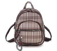 VX VONXURY Mini Mochila de Cuero PU Mochila Mujer con Correa Desmontable Mochila Pequeña Mujer con Bonita Decoración para Diario Viaje Trabajo