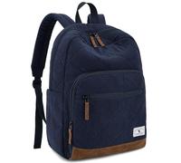 VX VONXURY Mochila Escolar para Adolescentes, Mochila de Pana Ligera para Niños Mochila Casual para Hombres Mujeres Colegio Viaje (Azul)