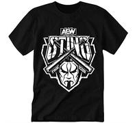 VXCEVF Aew Sting T T-Shirts Hemden The Icon Men Black Black(Small)