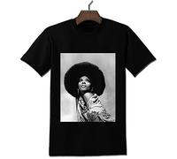 VXCEVF Diana Ross Soul Singer Legend Black T-Shirt Black(Medium)