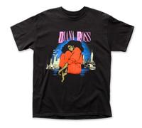 VXCEVF Diana Ross t-Shirt Vintage Style 1983 Unisex Cotton Graphic Print Black(XX-Large)