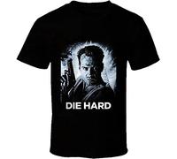 VXCEVF Die Hard Bruce Willis Retro 80's Action Movie Fan T Shirt(Large)
