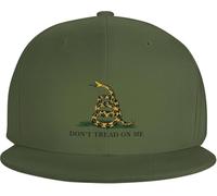VXCEVF Dier Dont Tread On Me Gadsden Flag Baseball Cap by Cnlowter Forestgreen(XX-Large)