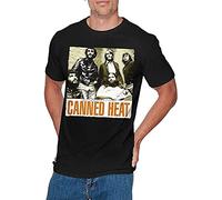 VXCEVF DINGJI Mens Canned Heat T Shirts Black(Medium)