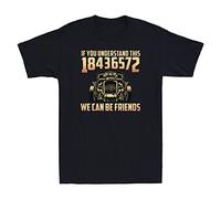 VXCEVF Hot Rod If You Understand 18436572 We Can Be Friends Vintage Men's T-Tshirts Camisetas y Tops Black Black(XX-Large)