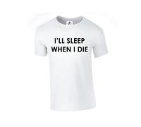 VXCEVF Ill Sleep When I Die Rave Normal People Choose Life Dope Swag (Sleep,Tshirt) 92514(Large)