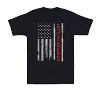 VXCEVF Let's Go Brandon Shirt Funny Political Saying Gift Vintage Men's White Yellow Black Red Mens Women T Shirt 100% Cotton Black t Shirts männer Schwarz Mens(XX-Large)