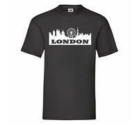VXCEVF London White Yellow Black Red Mens Women T Shirt 100% Cotton 16 Colours to Choose From90538(XX-Large)
