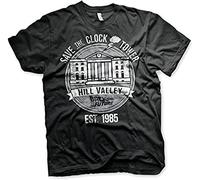 VXCEVF Officially Licensed Save The Clock Tower Mens White Yellow Black Red Mens Christmas t Shirt Menss (Dark Grey)(X-Large)