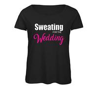 VXCEVF Sweating for The Wedding White Yellow Black Red Mens Women T Shirt 100% Cotton Wife Bride Wifey1685(XX-Large)