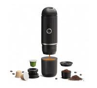 VXDEFP Máquinas de café,Cafetera portátil, Cafetera eléctrica inalámbrica con calefacción, apta for cápsulas y café en polvo, cafetera eléctrica for coche y hogar