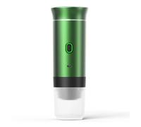 VXDEFP Máquinas de café,Cafetera portátil, Cafetera expreso portátil inalámbrica y eléctrica for coche y casa, cafetera for acampar, cafetera de viaje con cápsulas en polvo 3 en 1(Groen)