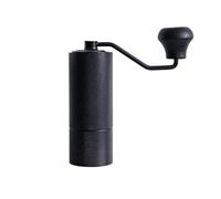 VXDEFP Máquinas de café,Cafetera portátil, Molinillo de café manual CNC de acero inoxidable, profesional, con doble cojinete, rebaba ajustable for moler granos de café(All black aluminum powder silo)
