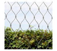 VXHCS Acero Inoxidable Red de Cuerda, Red de Seguridad de 6cm/1,5mm Flexible Ventana Terraza Red de Protección Red Anticaída, Red para Jaulas de Animales(6cm Mesh:0.8x5m)