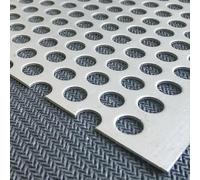 VXHCS Chapa Perforada de Acero Inoxidable 0,8mm de Espesor Chapa Metálica de Acero Resistente Placa de Observación de La Puerta Placa de Vallado de La Jaula(8mm Mesh,35x35cm)