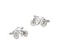 VXITOAOZ Gemelos De Bicicleta De Metal Plateado Para Hombre, Gemelos De Camisa Francesa, Alfileres De Manga, 1 Par