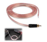 Vxiwscy 2 Metros Altapara El Cable Enchufrca Cable De Altavoz A Conector RCA Con Conectores Chapados En Oro Para Amplificadores Y Subwoofers - Cable De Audio De, 20 AWG, Cobre Libre De Oxígeno