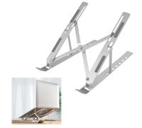 Vxiwscy Soporte para Portátil de Aluminio Ajustable, Elevador de Laptop Stand Portátil Compatible con MacBook Air Pro, ASUS, HP, DELL y Otros de 12 a 17,3 Pulgadas, Diseño Ergonómico