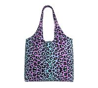 VXXNlnn Bolsas de lona con estampado de autobús retro, bolsa grande reutilizable para compras y almacenamiento para mujer, perfecta para la vida diaria, Bonita turquesa, Talla única