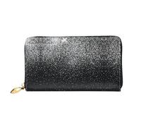 VXXNlnn Cartera de piel con estampado de renos para mujer, cartera de chequera plegable fina con tarjetero, bolsillo para monedas, Brillo plateado brillante, One Size
