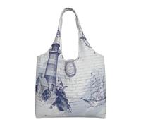 VXXNlnn Coconut Beach Sunset - Bolsas de lona con estampado de hamaca, grande, reutilizable, para compras y almacenamiento para mujeres, perfectas para la vida diaria, Brújula náutica para velero