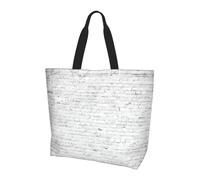 VXXNlnn Coloridas chanclas con estampado de pelota de playa, bolsa grande reutilizable para mujer, bolsa de almacenamiento para compras, viajes y vida diaria, Pared de ladrillo, Talla única