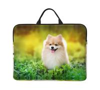 VXXNlnn Cute Pig Print - Funda para portátil de 35.6 cm, asa portátil, ideal para viajes de negocios, viajes y viajes, Lindo cachorro esponjoso, Talla única