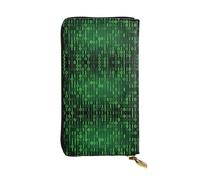 VXXNlnn Elegante cartera de cuero con estampado de piña Psych para mujer, bolso plegable ligero con bloqueo RFID, diseño delgado de tres pliegues, Hacker Era, Talla única