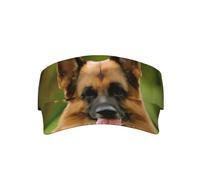 VXXNlnn Elegante gorra unisex con estampado de kiwi para adultos, con visera de protección solar, perfecta para actividades al aire libre, viajes y deportes, Pastor alemán feliz, Talla única