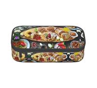 VXXNlnn Estuche con estampado de pájaros, organizador de bolígrafos multiusos, bolsa de papelería, perfecto para la escuela, la oficina y los viajes, Hermoso desayuno, Talla única, Mochila escolar