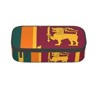 VXXNlnn Estuche para lápices con estampado de bandera de Tanzania, organizador de bolígrafos, bolsa de papelería, perfecto para la escuela, la oficina y los viajes, Bandera de Sri Lanka, Talla única