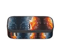 VXXNlnn Estuche para lápices con estampado de bandera de Tanzania, organizador de bolígrafos, bolsa de papelería, perfecto para la escuela, la oficina y los viajes, Micrófono Ice and Fire, Talla única