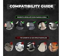 VXXNlnn Funda para reposacabezas de coche con estampado de pavo real, 2 unidades, protector universal para reposacabezas para asiento delantero de camiones, funda interior de moda