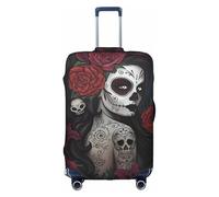 VXXNlnn Funda protectora para maleta, diseño de chica muerta, accesorios de viaje, funda elástica para equipaje para viajes de negocios, White, S
