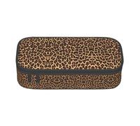 VXXNlnn Gnome Bee - Estuche con estampado floral amarillo - Organizador multiusos para bolígrafos, bolsa de papelería, perfecto para la escuela, la oficina y los viajes, Leopardo guepardo fresco
