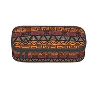 VXXNlnn Gnome Bee - Estuche con estampado floral amarillo - Organizador multiusos para bolígrafos, bolsa de papelería, perfecto para la escuela, la oficina y los viajes, Tela de barro africano tribal