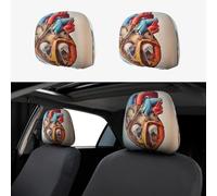 VXXNlnn Human Anatomy Heart Chart Print - Funda universal para reposacabezas de coche, 2 unidades, para asiento delantero de camiones, funda interior de moda
