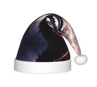 VXXNlnn Sombrero de Papá Noel con estampado de barco de vikingos festivos para niños, sombrero de Navidad de felpa suave, gorro de fiesta de vacaciones para Navidad y Año Nuevo