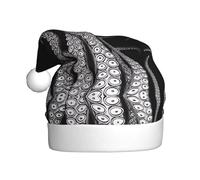 VXXNlnn Sombrero festivo de Navidad para adultos, sombrero de Papá Noel unisex con diseño de tentáculos de pulpo, perfecto para Navidad, fiestas de vacaciones