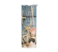 VXXNlnn Taza de acero inoxidable de 20 onzas sin accesorios, vaso aislado con asa, tapa y estampado de conchas marinas de playa, estrella de mar, vaso portátil para bebidas frías y calientes