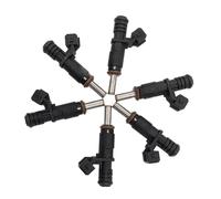 VXZXCFR Compatible con BMW 128i, 328i, 525i, X3, X5, Z4 (2.0L, 2.5L, 3.0L) (2006-2012). Inyectores de combustible de repuesto de ajuste directo (6 unidades). Referencia: 13537531634 FJ748