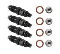 VXZXCFR Inyectores de combustible TD27 de (4 unidades) con accesorios, compatibles con motor diésel NISEN NAVARA D21 2.7L y tuerca de 20 mm (16600-43G23).