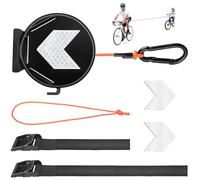 Vyanveo Cuerda de Remolque para Bicicleta para Niños Remolque Bicicleta Retráctil de 2M Remolcar Bici Sistema Carga hasta 120 kg Correa de Tracción Elástica de Bici para Niños y Adultos