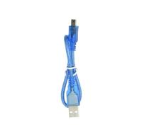 VYfxsjTqj USB tipo A de 30 cm con cubierta azul compatible con Uno R3, Nano, Mega Pro y Due(Mini USB)