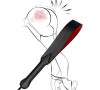 VYIBPDY 1 Pieza de Raqueta de Cuero, látigo, Juguete para Parejas Adultas de Doble Capa, Accesorio de Castigo para Juegos de Parejas