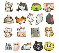 VYIBPDY 18 Pcs Shoe Charms, PVC Adornos de Zapatos,de Pin Crocs,Adorno Zapatos,Accesorios Para, decoración de zapatos para Niñas Mujeres Niños y Hombres