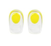 Vyloky 2 pares de almohadillas de gel para talón, almohadillas de silicona dermatológicamente probadas, alivia el dolor de talón y aumento invisible, almohadillas de gel suave para hombres y mujeres