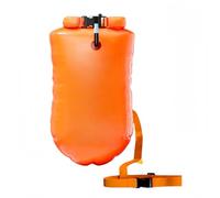 Vyloky Boya de doble cámara de aire, a prueba de pinchazos, sala de secado impermeable | color de señal fluorescente, alta visibilidad, agua abierta, triatlón/kayak (amarillo señal)