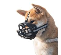 Vyloky Bozal para perro, cesta suave de silicona para perros, mejor para evitar morder, masticar y ladrar, permite beber y jadear, collar utilizado (5#Snout:31-35 cm)