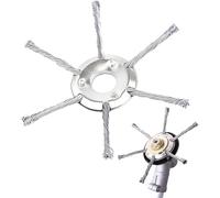 Vyloky Cepillo profesional de acero inoxidable de 150-230 mm, cabezal de fresado de alambre para desbrozadora, cabezal de corte de césped de alambre de acero, eliminación eficiente de musgo en el